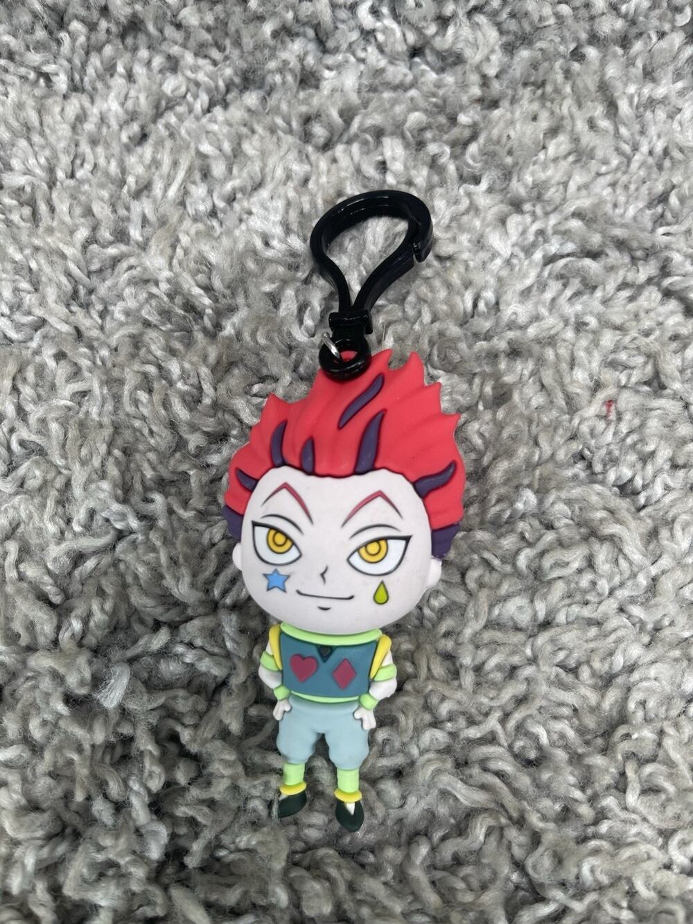 Hisoka Hunter X Hunter Mystery Figure Hanger Blind Bag Rubber Keychain Clip on